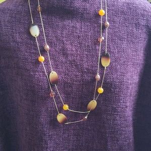 Two String Beaded Necklace
